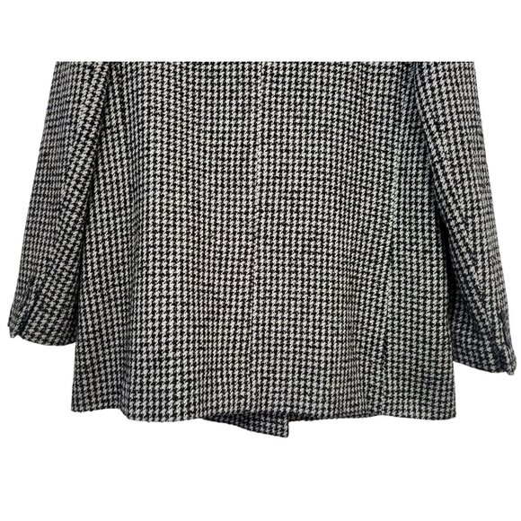 Vintage Sasson Houndstooth Power Blazer Double Breasted Structured Jacket - Picture 10 of 15